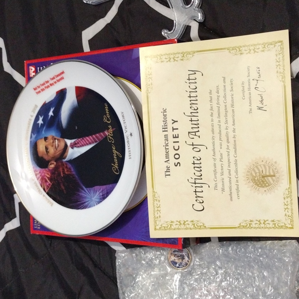 Barack Obama Collectable Plate - Picture 3 of 5